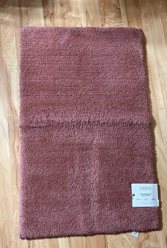 Plush Bath Rug in Savanah Clay Color - 21x34 - Retail $30