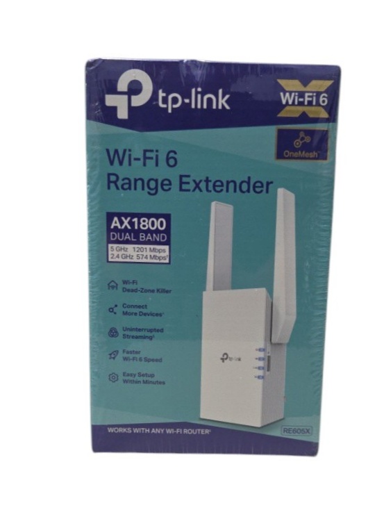 Retail value about $90$100 new TP-Link AX1800 Wi-Fi 6 Range Extender RE605X