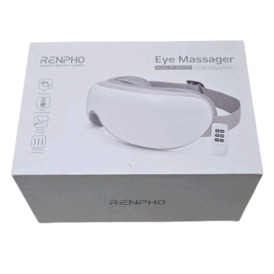 Retail value about $80$120 new. RENPHO Eye Massager With Remote and Box