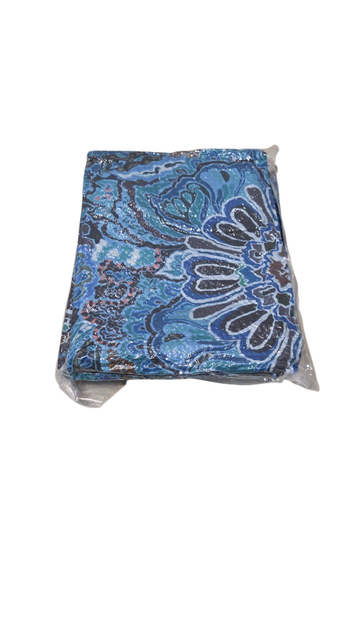 Washable Doggy Pad Blue Patterned Pet Pad