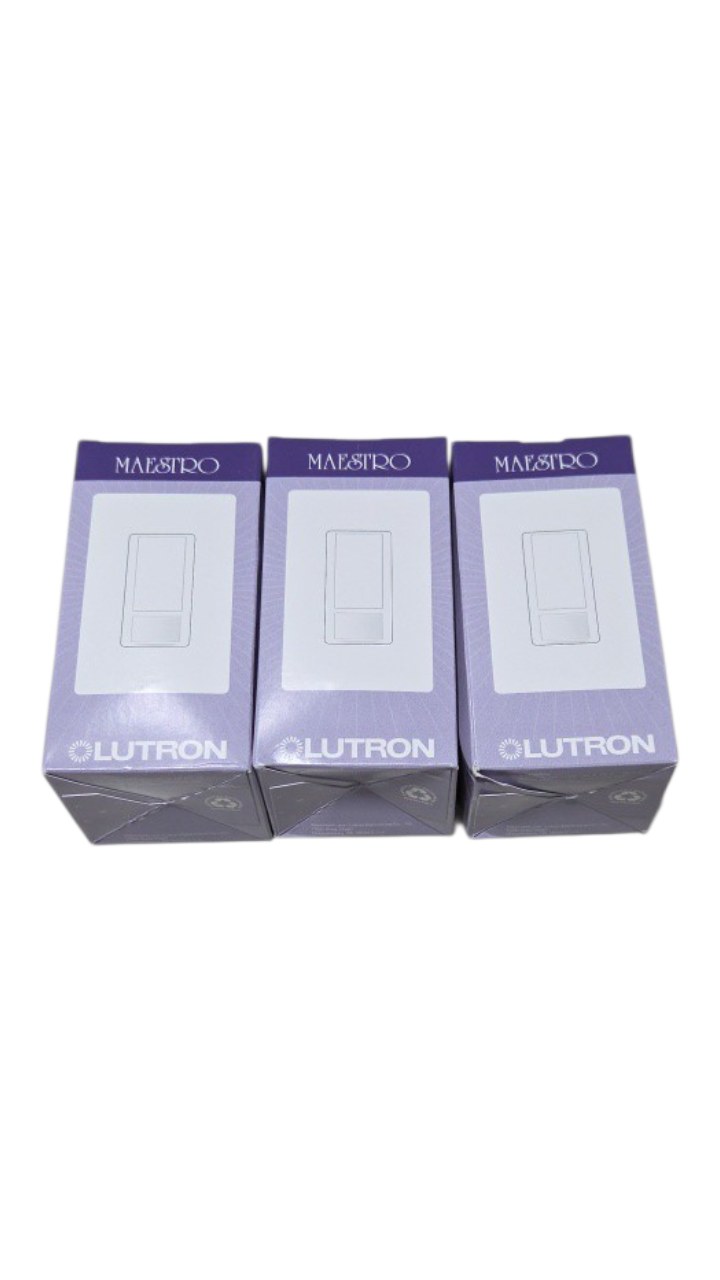 Lot of 3 Lutron Maestro MS-OPS5M-WH Occupancy Vacancy Sensor Switches White