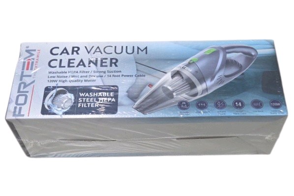 Fortem Car Vacuum Cleaner 120W DC-12V With HEPA Filter and Accessories