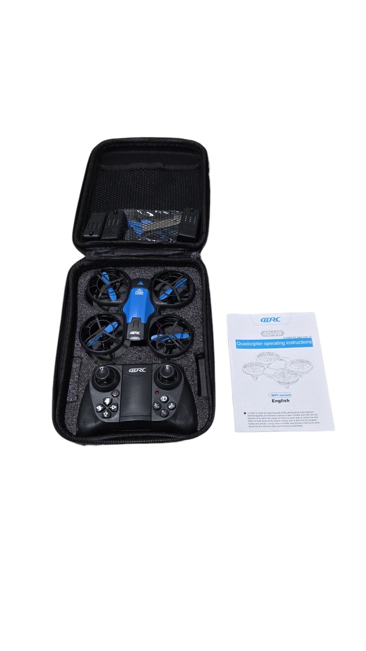 4DRC Mini Quadcopter Drone With Remote, Case and Manual