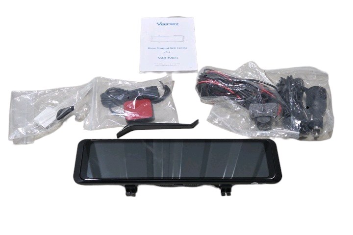 Retail value about $90$130 new. Veement VT12 Mirror Mounted Dash Camera With Wiring and Manual