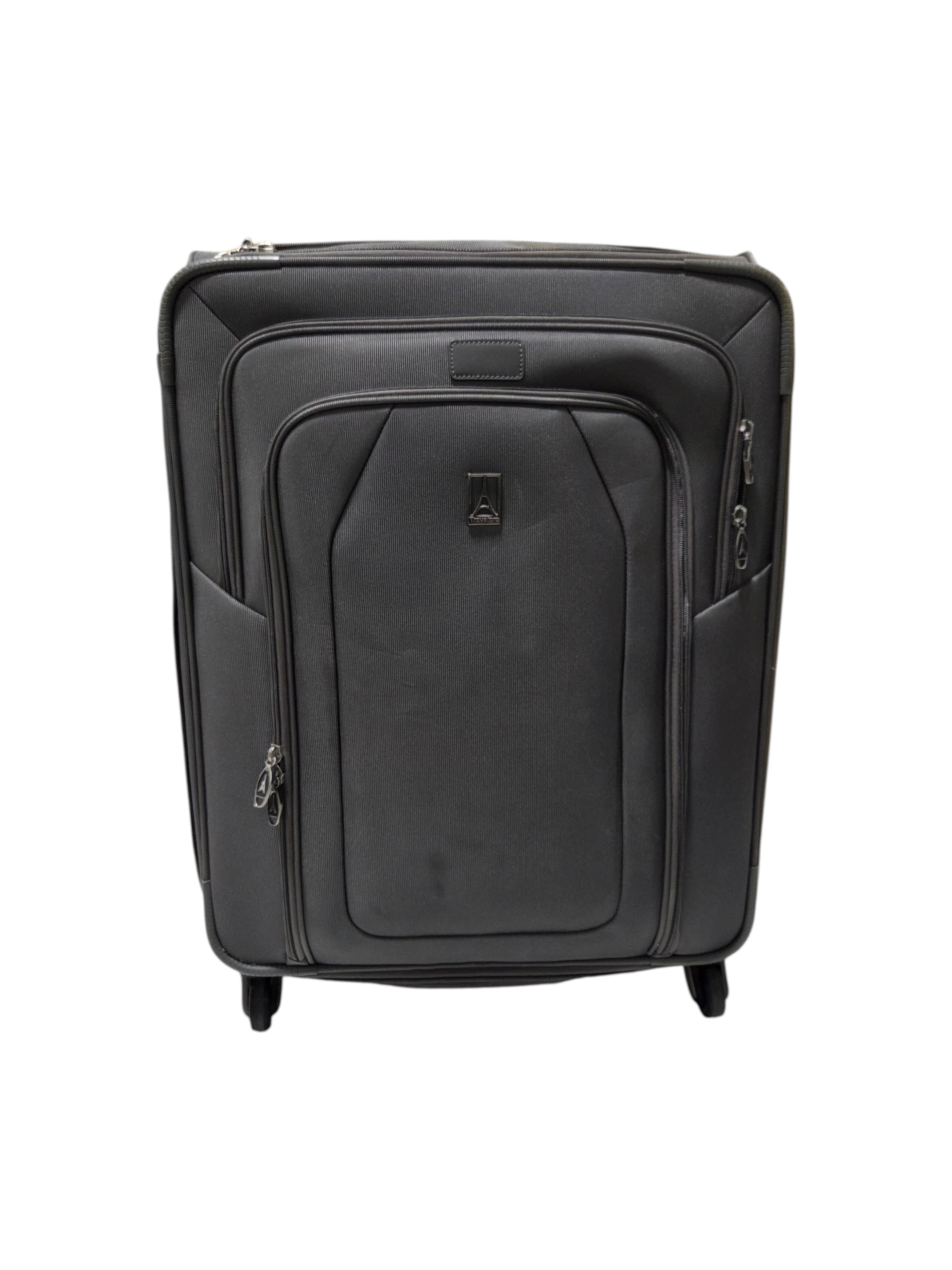 Travelpro Gray Rolling Upright Suitcase Luggage 25 Expandable Spinner Carry Handle