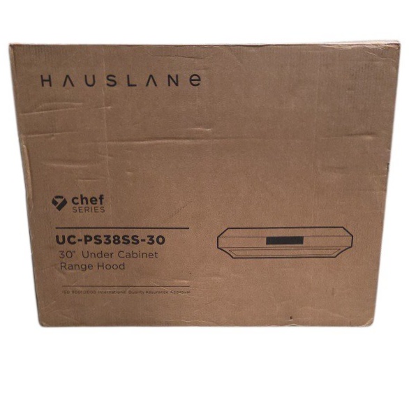 Retail value new about $599.99 Hauslane Chef Series 30 Under Cabinet Range Hood  Stainless Steel  Model UC-PS38SS-30
