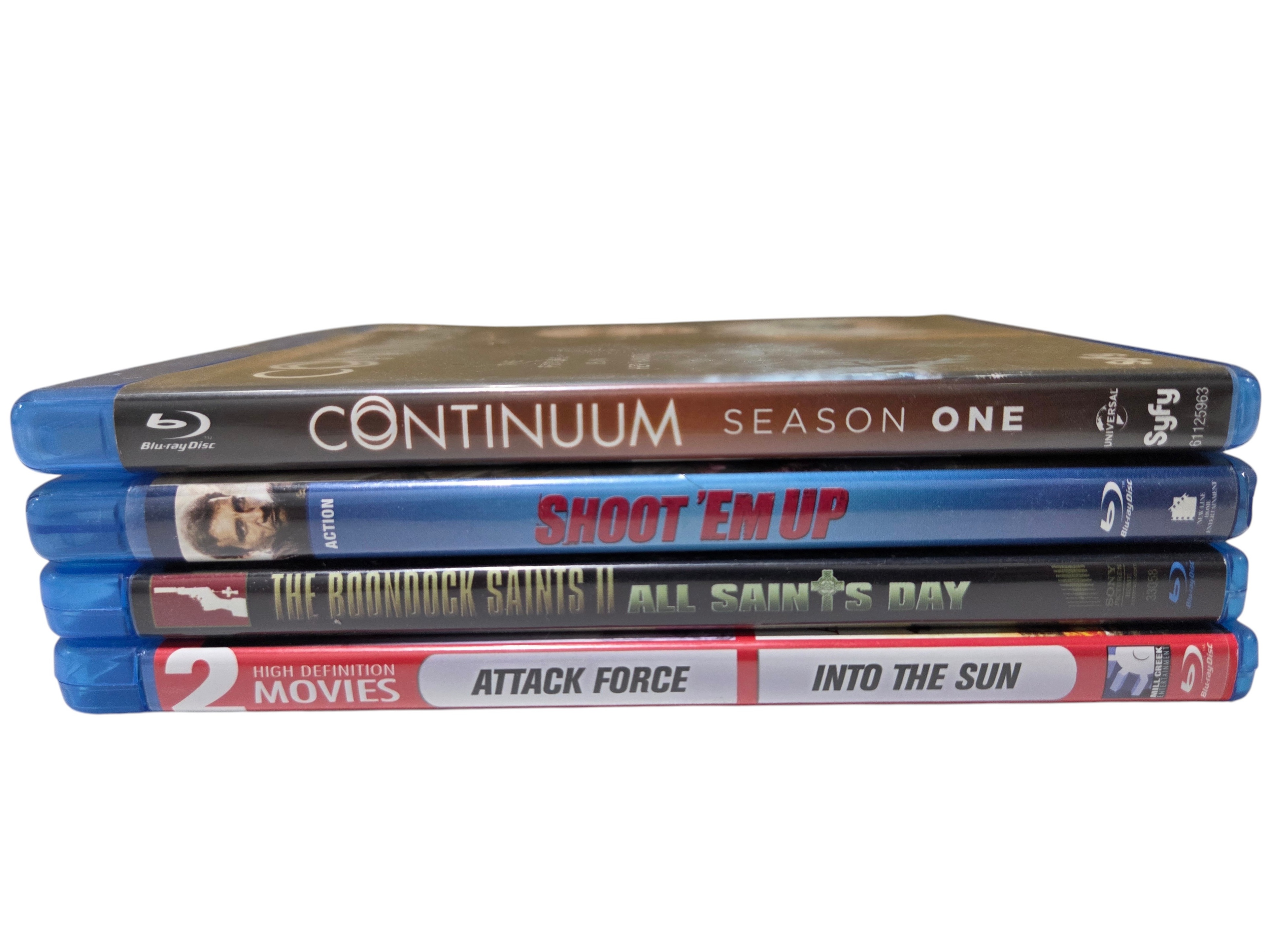Blu-Ray Movie & TV Lot - Continuum Season 1, Shoot Em Up, Boondock Saints II, Steven Seagal 2-Movie Set