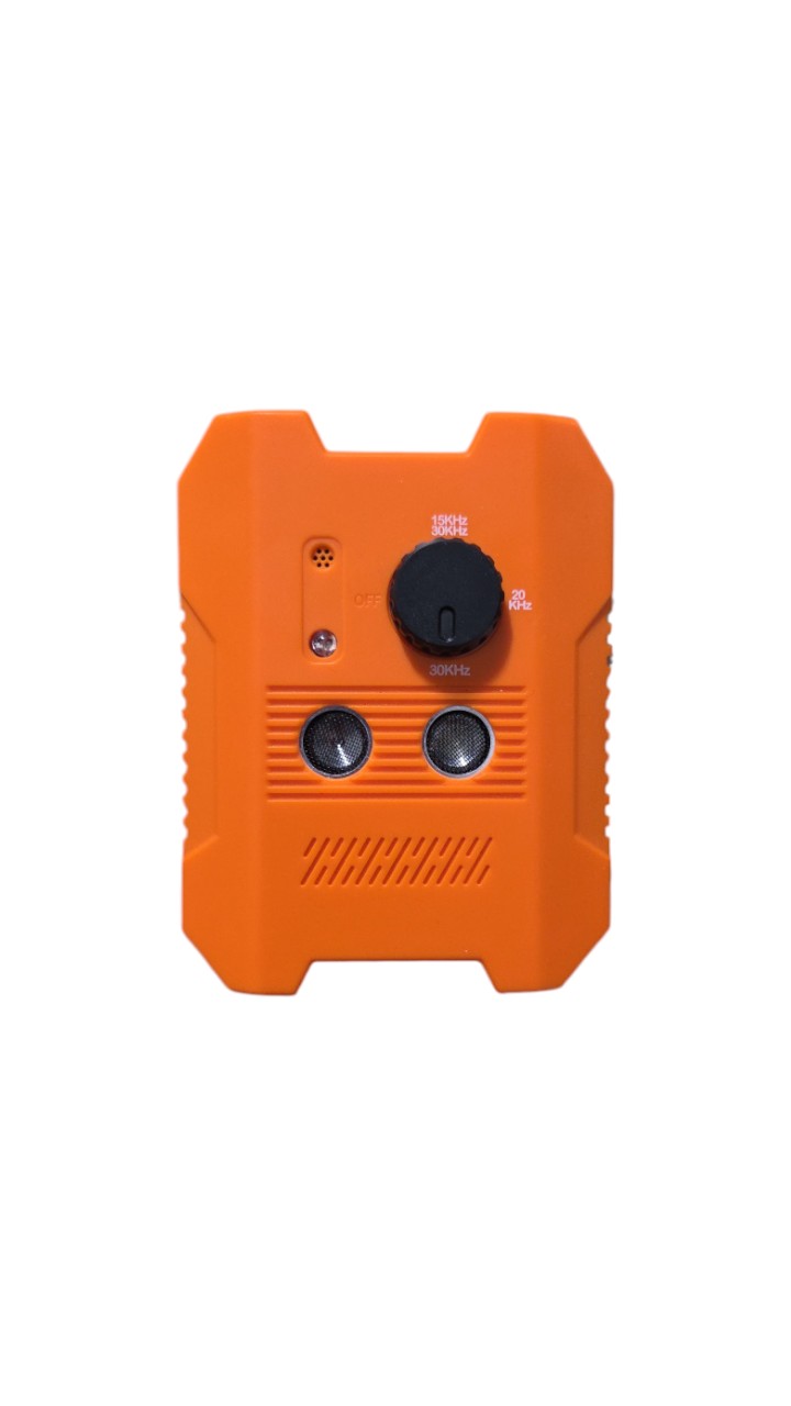 Orange Ultrasonic Pest Repeller Device Adjustable Frequency USB-C