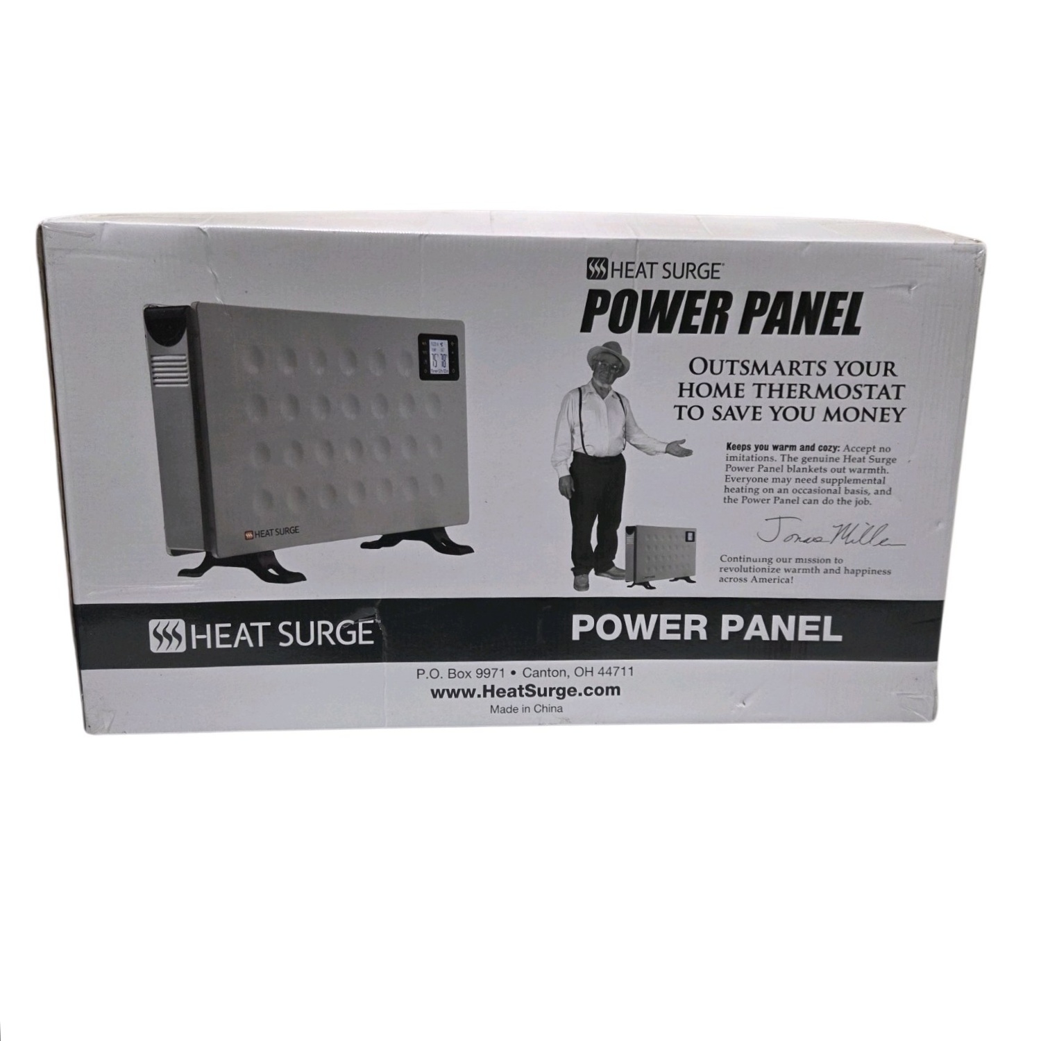 Heat Surge Power Panel DL06E Electric Space Heater, Sealed Box