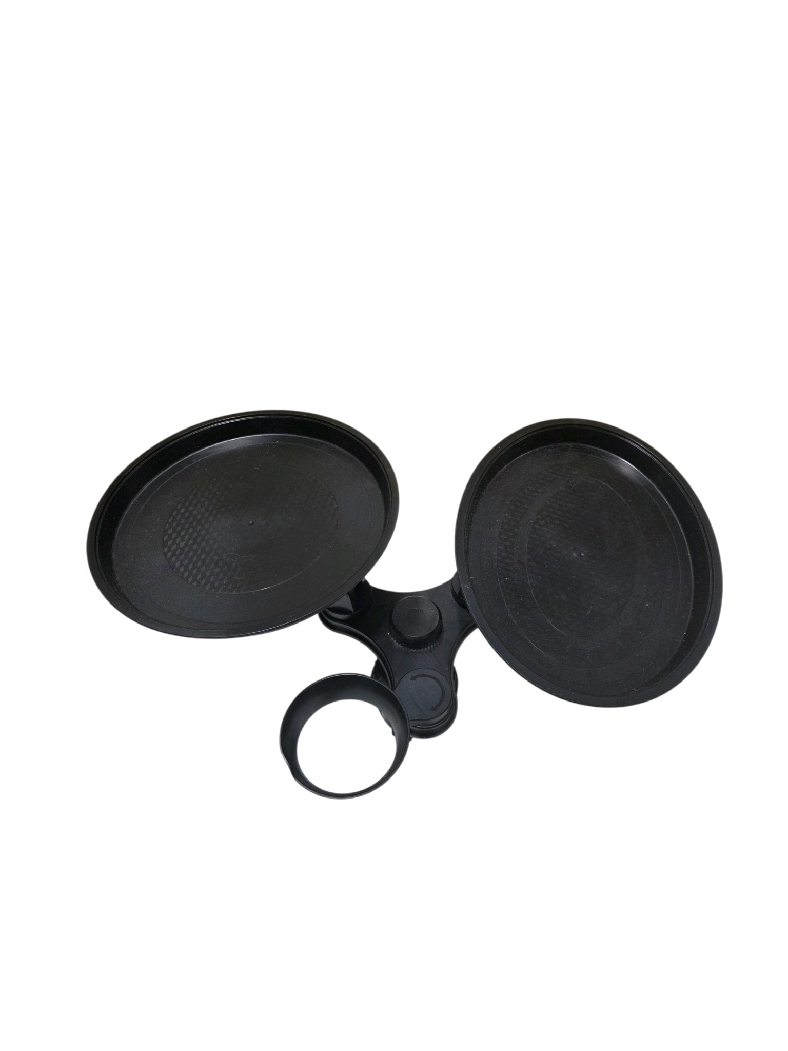 Black Dual Tray Cup Holder Organizer  Snack & Drink Tray Attachment