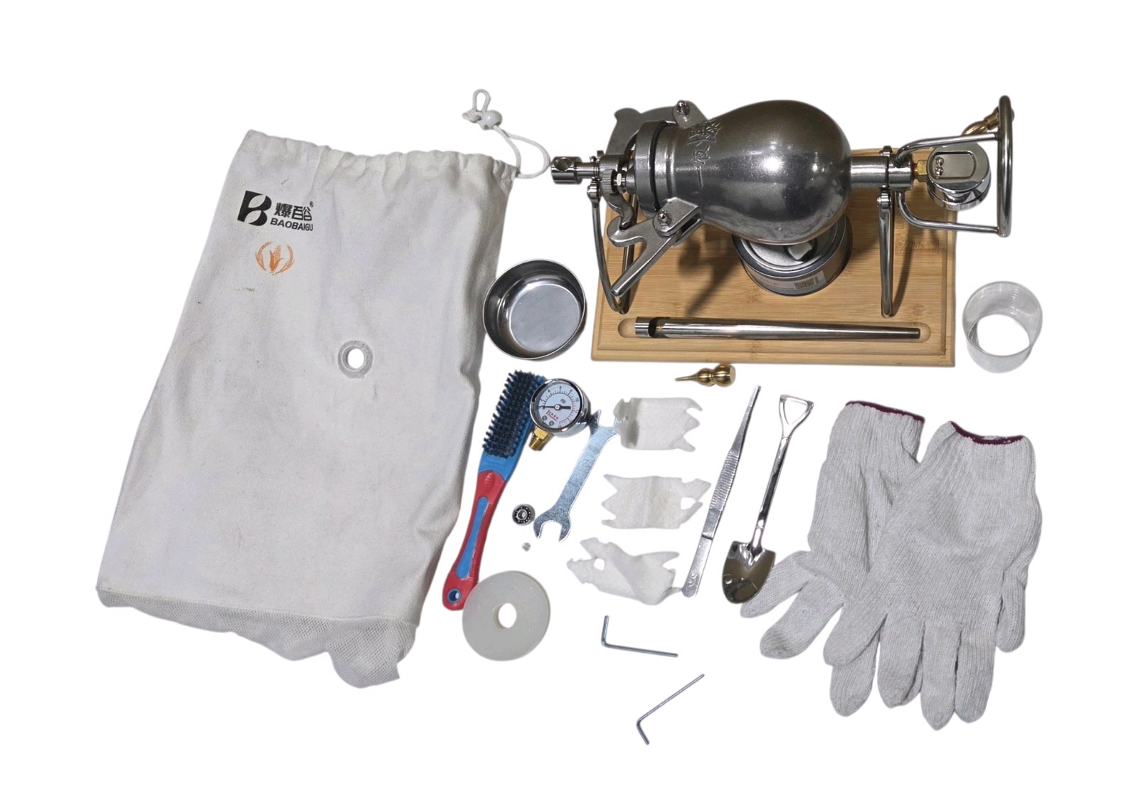 BAOBAIGU Mini Hand Popcorn Machine, Hand Cannon Food Amplifier