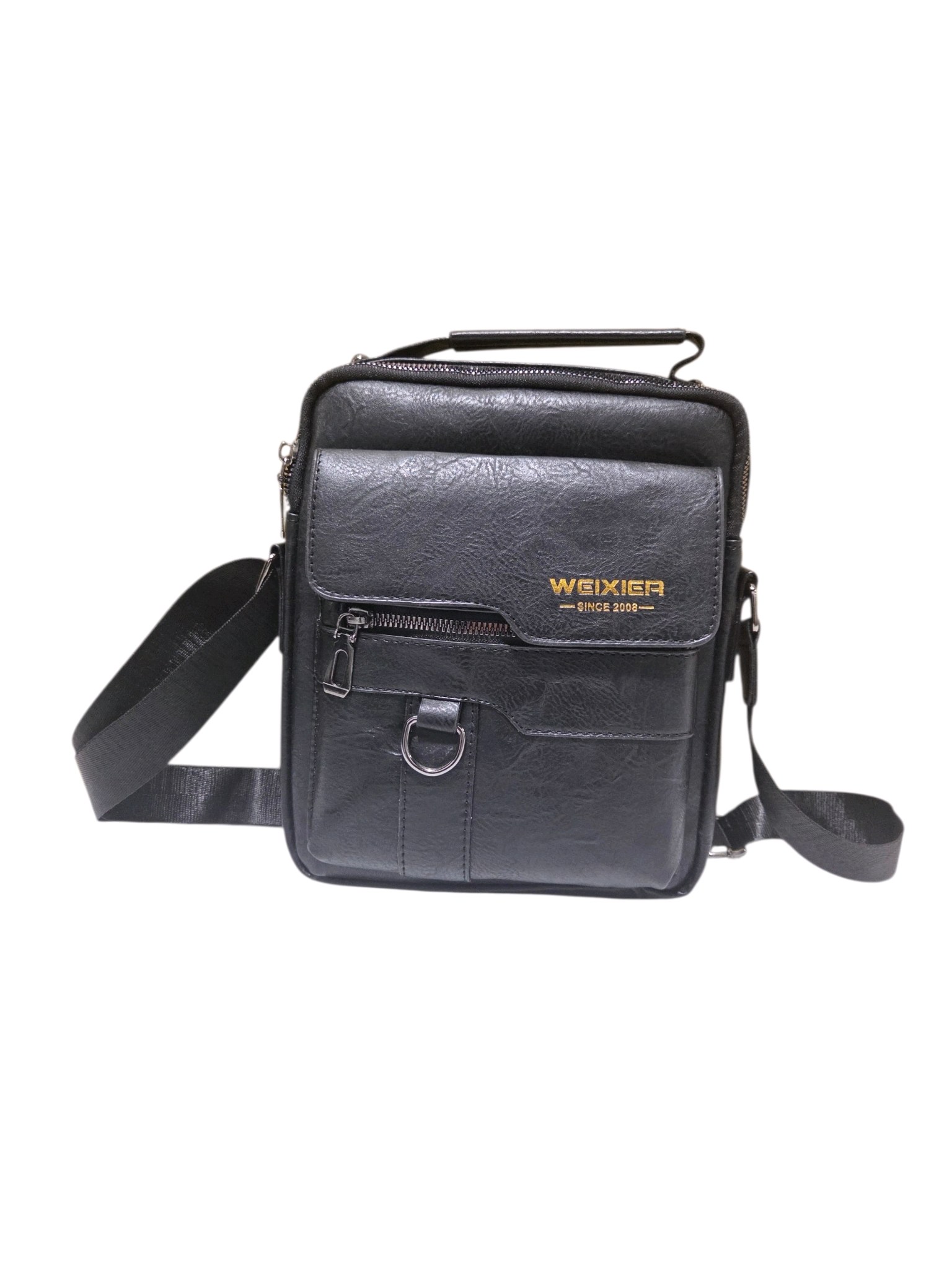 WEIXIER Black Crossbody Shoulder Bag  Small Messenger Bag