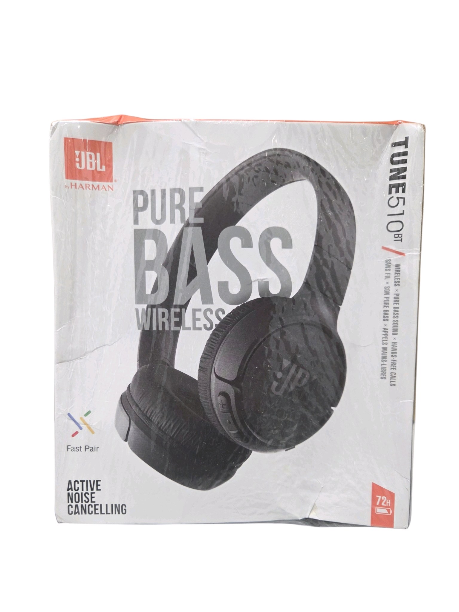 Sealed JBL Tune 510BT Wireless On-Ear Headphones Pure Bass Black