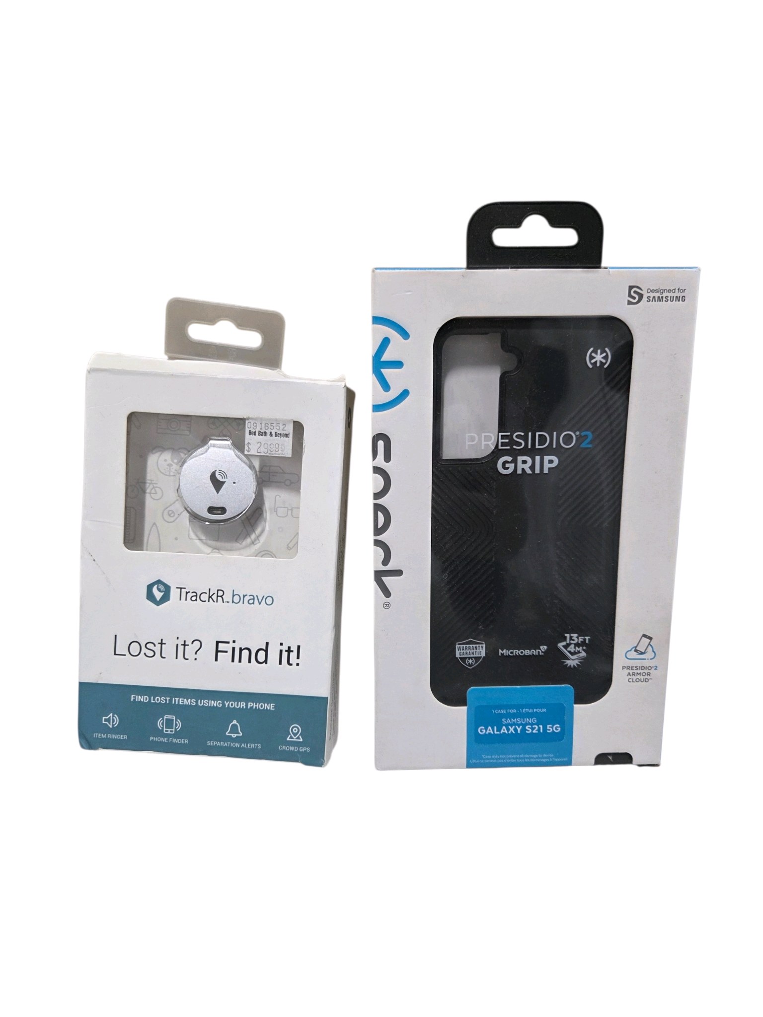 Speck Samsung Galaxy S21 5G Case & TrackR Bravo Item Finder Open Box Lot