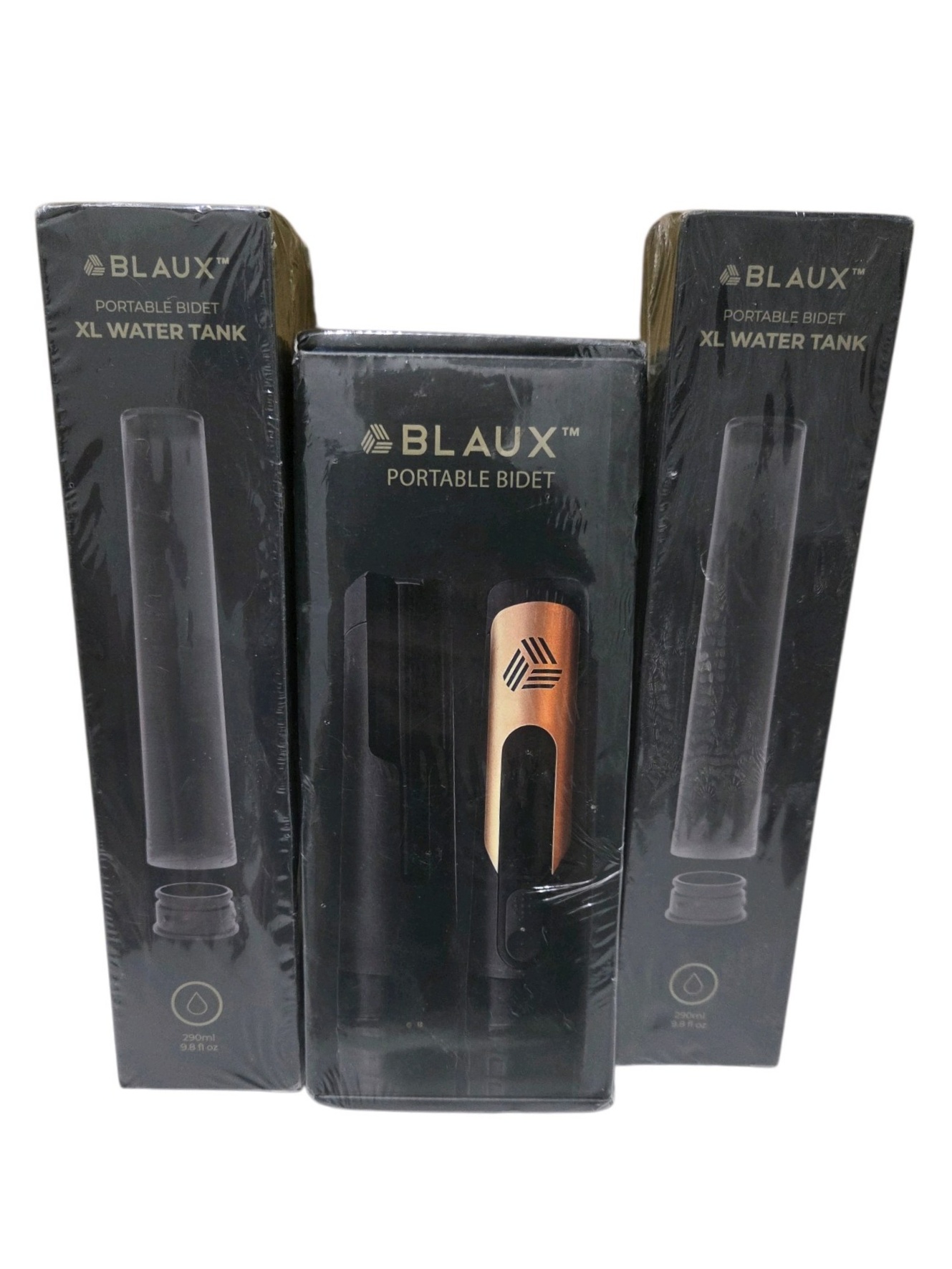 Sealed Blaux Portable Bidet Lot w 2 XL Water Tanks