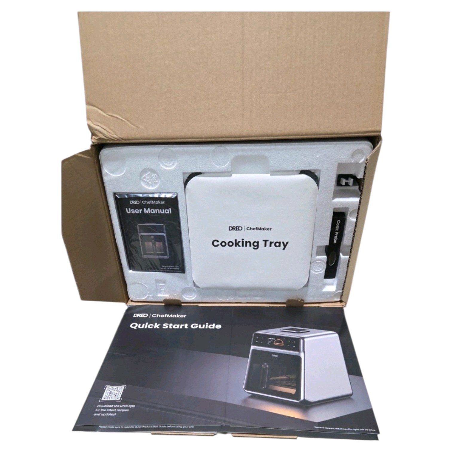 Retail price new $268.99$359.00 Dreo ChefMaker Smart Air Fryer  Cooker  Model DR-KCM001AS  Open Box