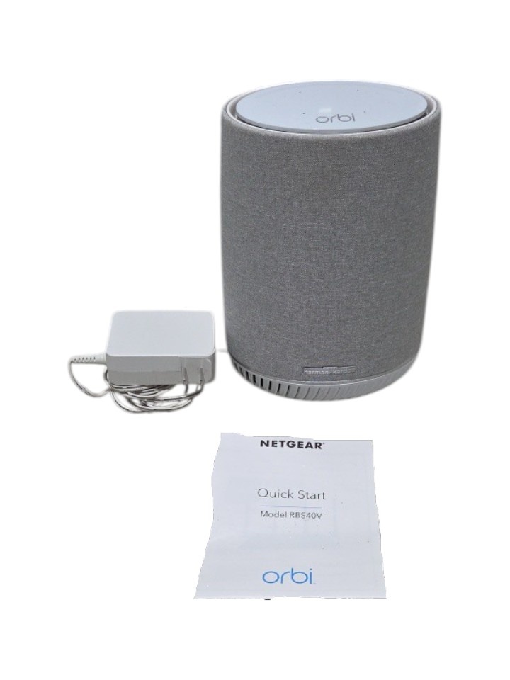Netgear Orbi Voice RBS40V Satellite Speaker  Harman Kardon  Power Adapter Included