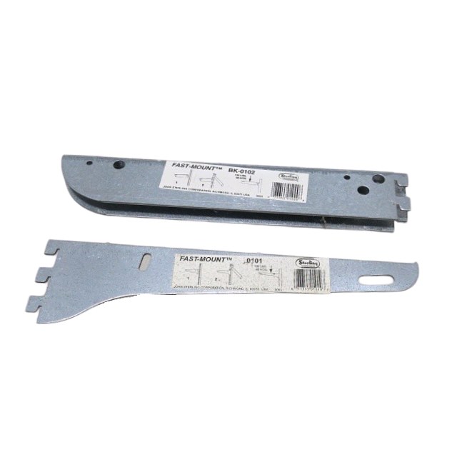 Lot of 20 Sterling Hardware Fast-Mount Shelf Brackets BK-0102 and 0101