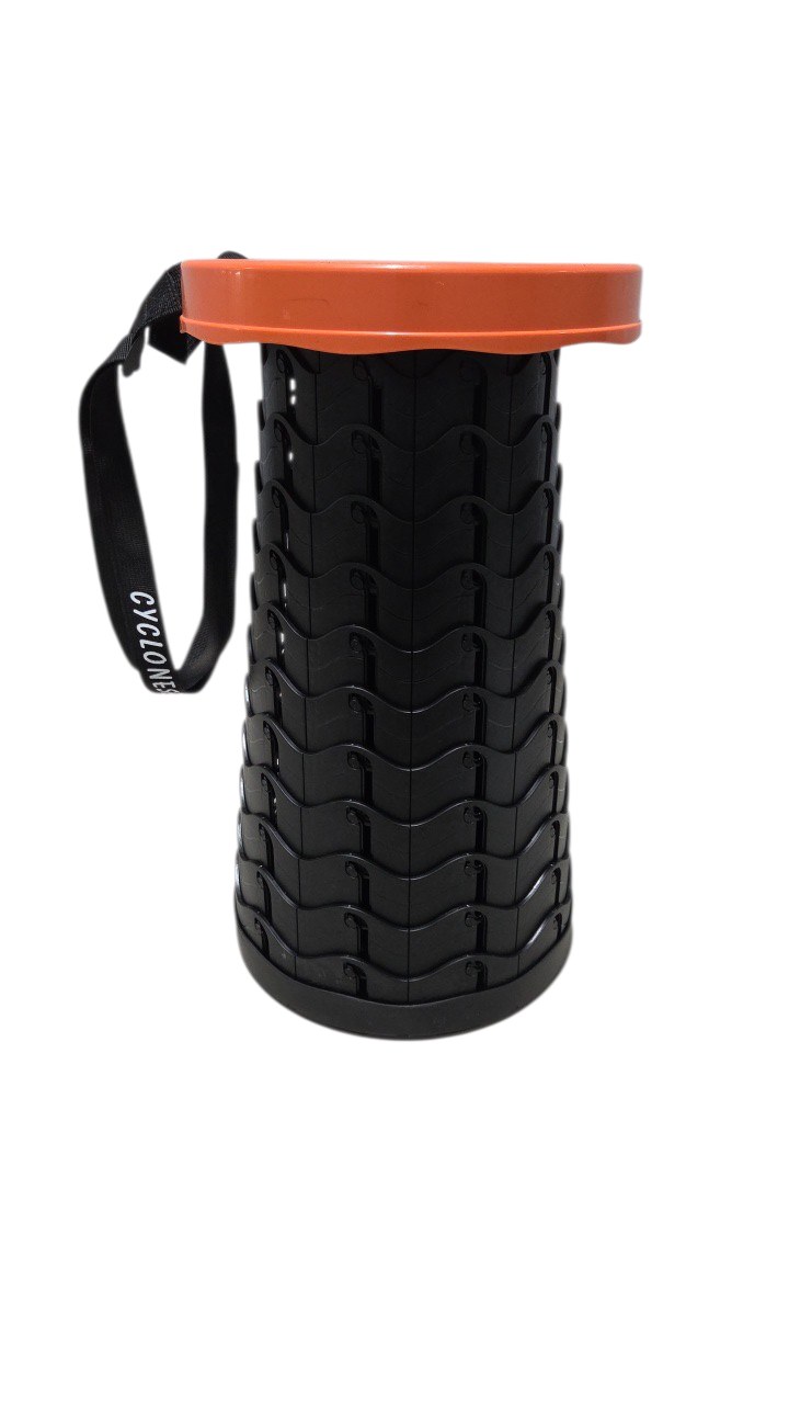 Retail value about $50$70 new Cyclone Seat Collapsible Portable Stool Orange Black With Carry Strap