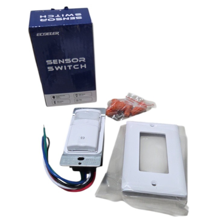 ECOELER YM2108T Three-Way 180° Occupancy Vacancy Sensor Switch White