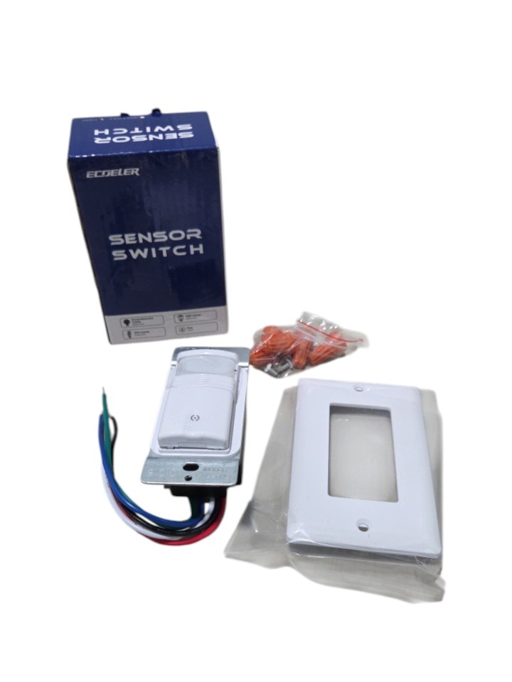 ECOELER YM2108T Three-Way 180° Occupancy Vacancy Sensor Switch White