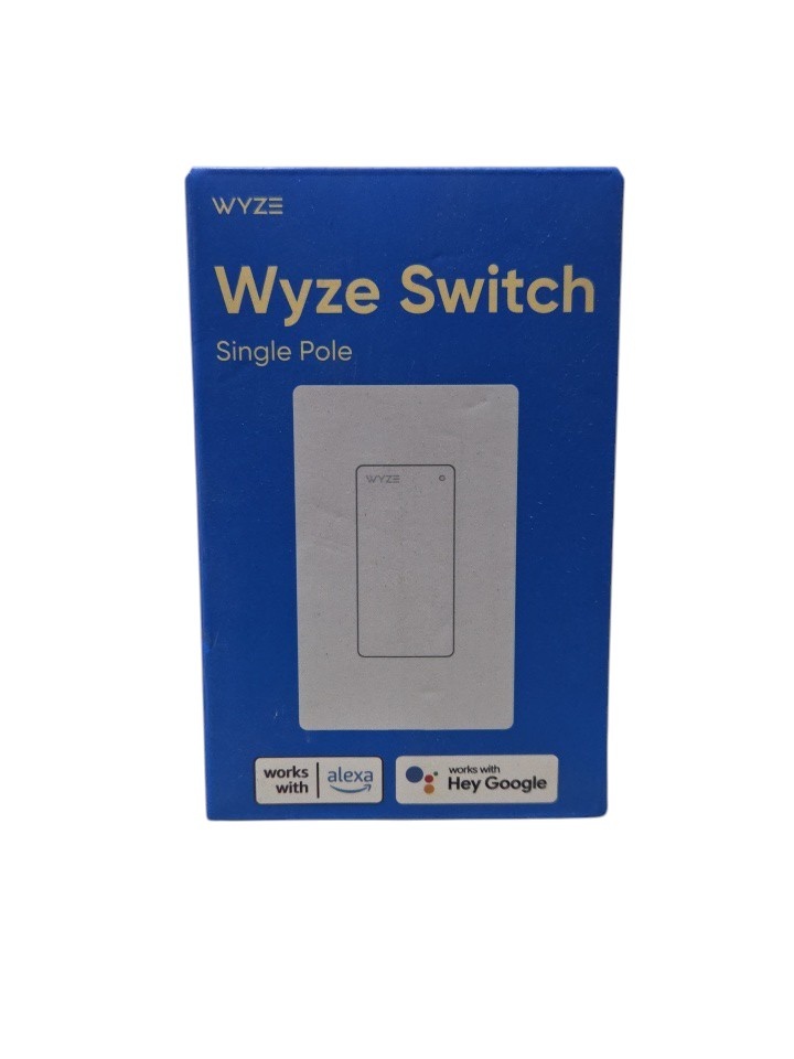 Wyze Switch Single Pole Smart Light Switch WLPST-RB Sealed Box