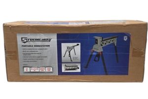 Retail value: $179.99 from Northern Tool! Strongway Portable Workstation – 660 lb Load Capacity – 2200 lb Clamping Force – Open Box