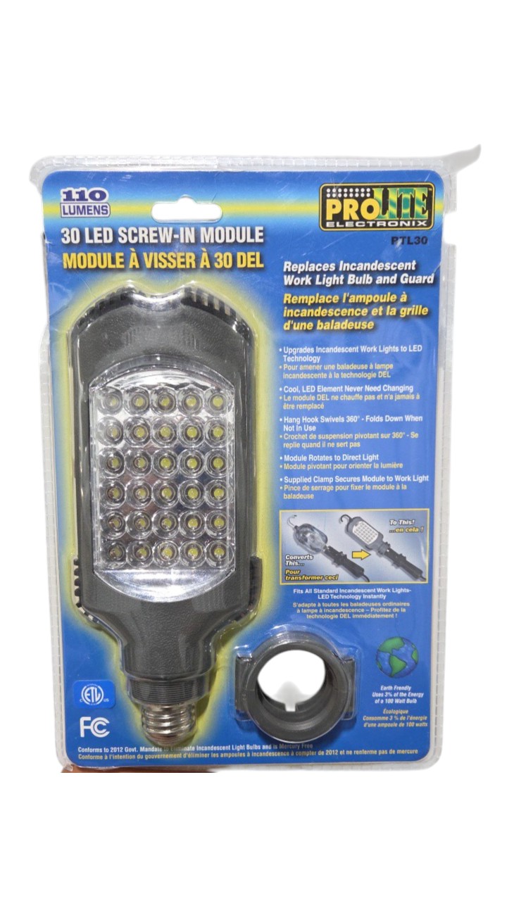 ProLite Electronics PLT30 30 LED Screw-In Work Light Module 110 Lumens New Sealed