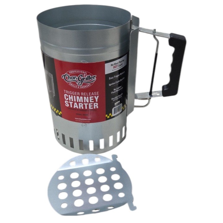 Char-Griller Trigger Release Chimney Starter Model 9586 Charcoal Starter