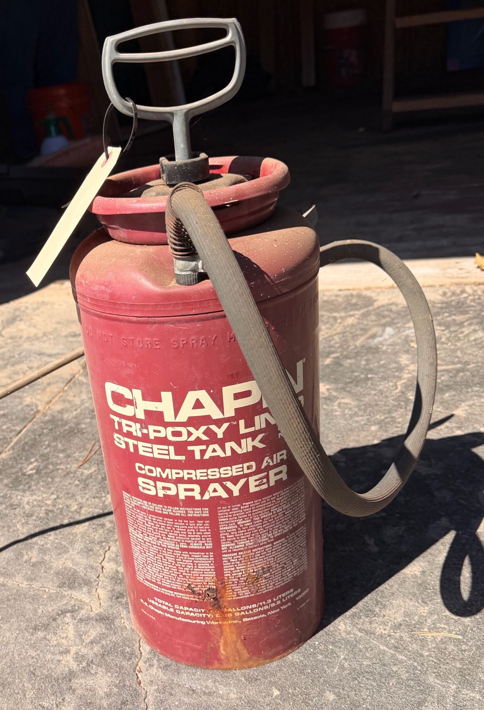 Steel Tank Pump Sprayer  Lawn, Weed Killer, Pest Control Use (Chapin)