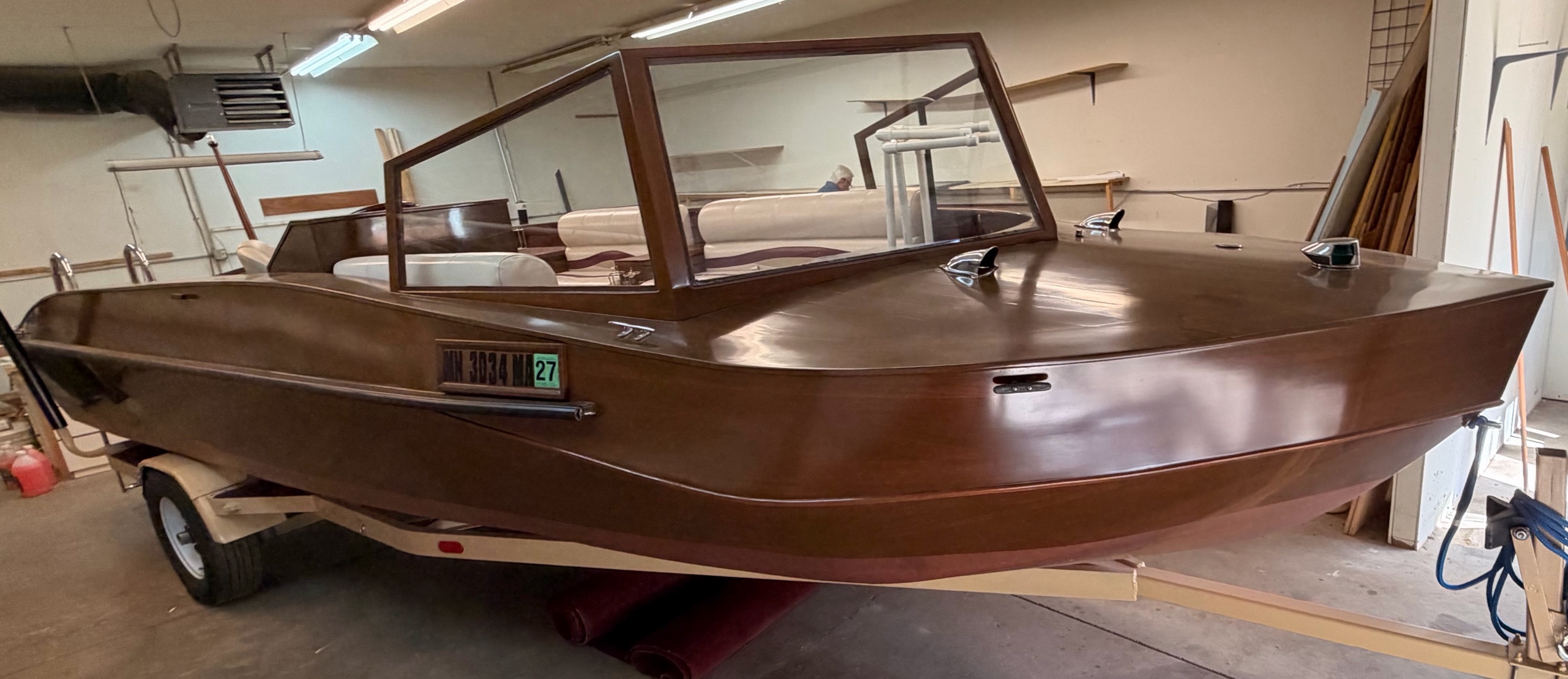 2020 Homemade Open Motor boat 216  MerCruiser InboardOutdrive  Trailer (1989) Included