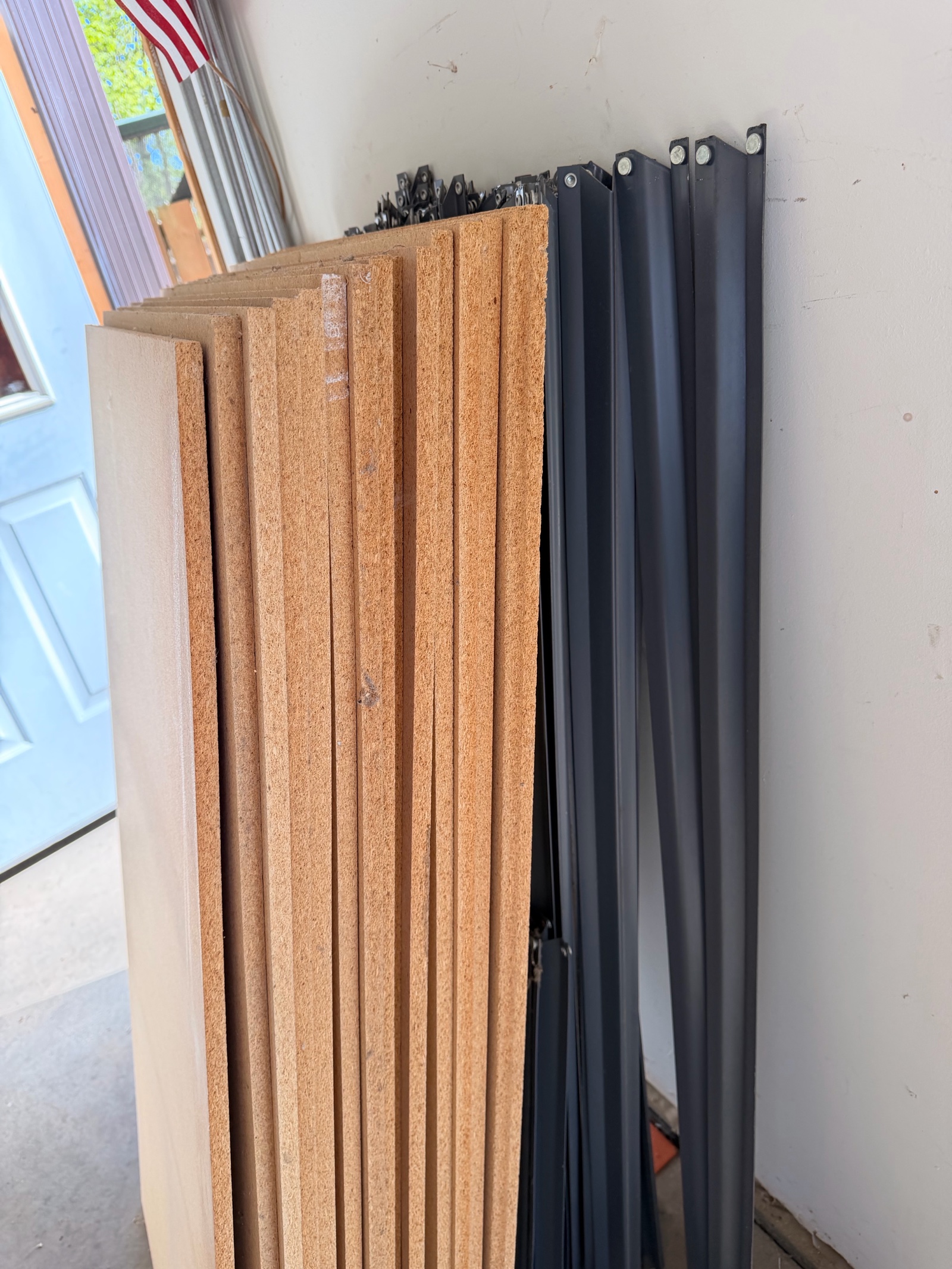 4 units of Heavy-duty boltless steel shelving units