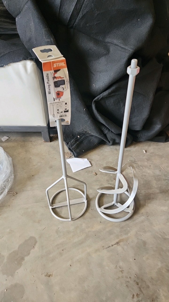Lot of (2) Cement Mixing Paddles