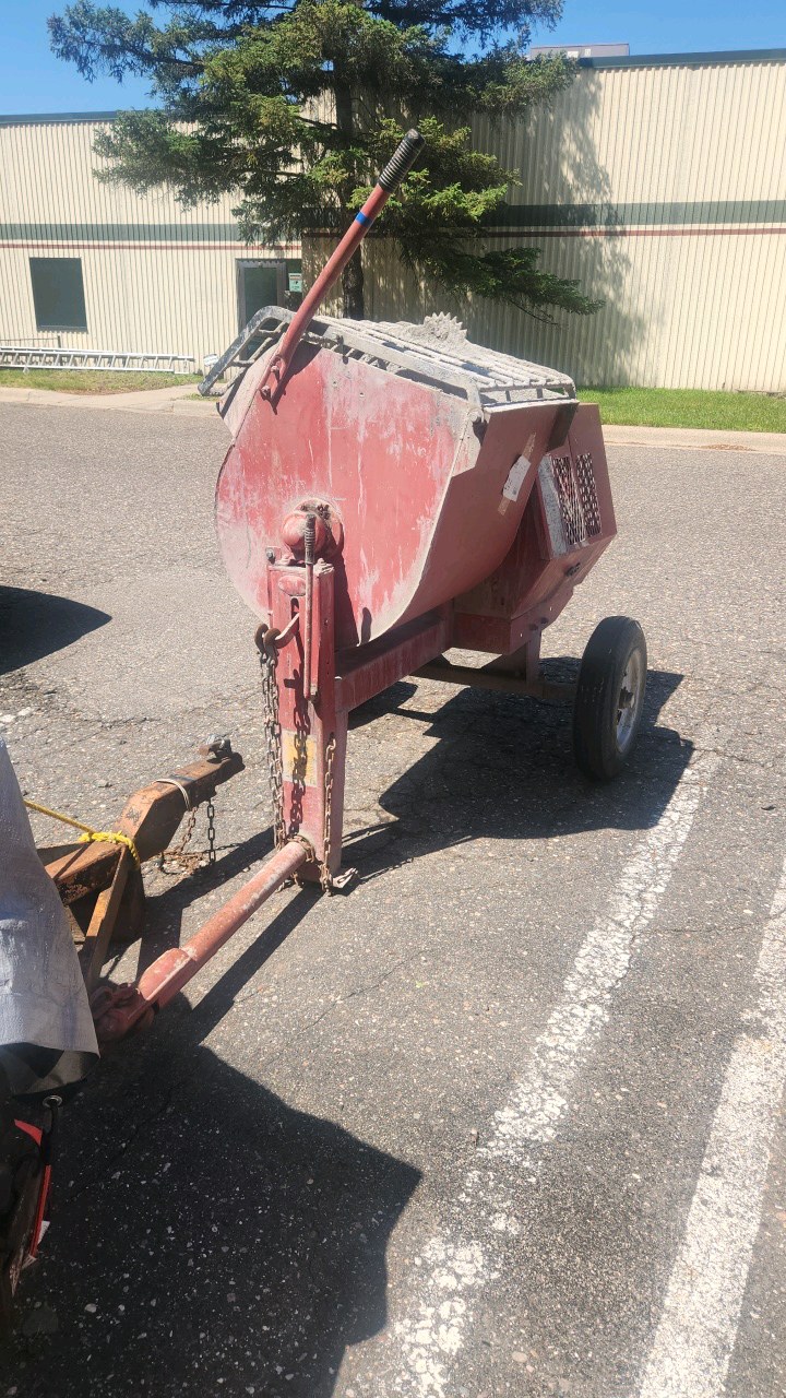 Towable Cement Mixer with Honda 5.5 Gas Power 163cc