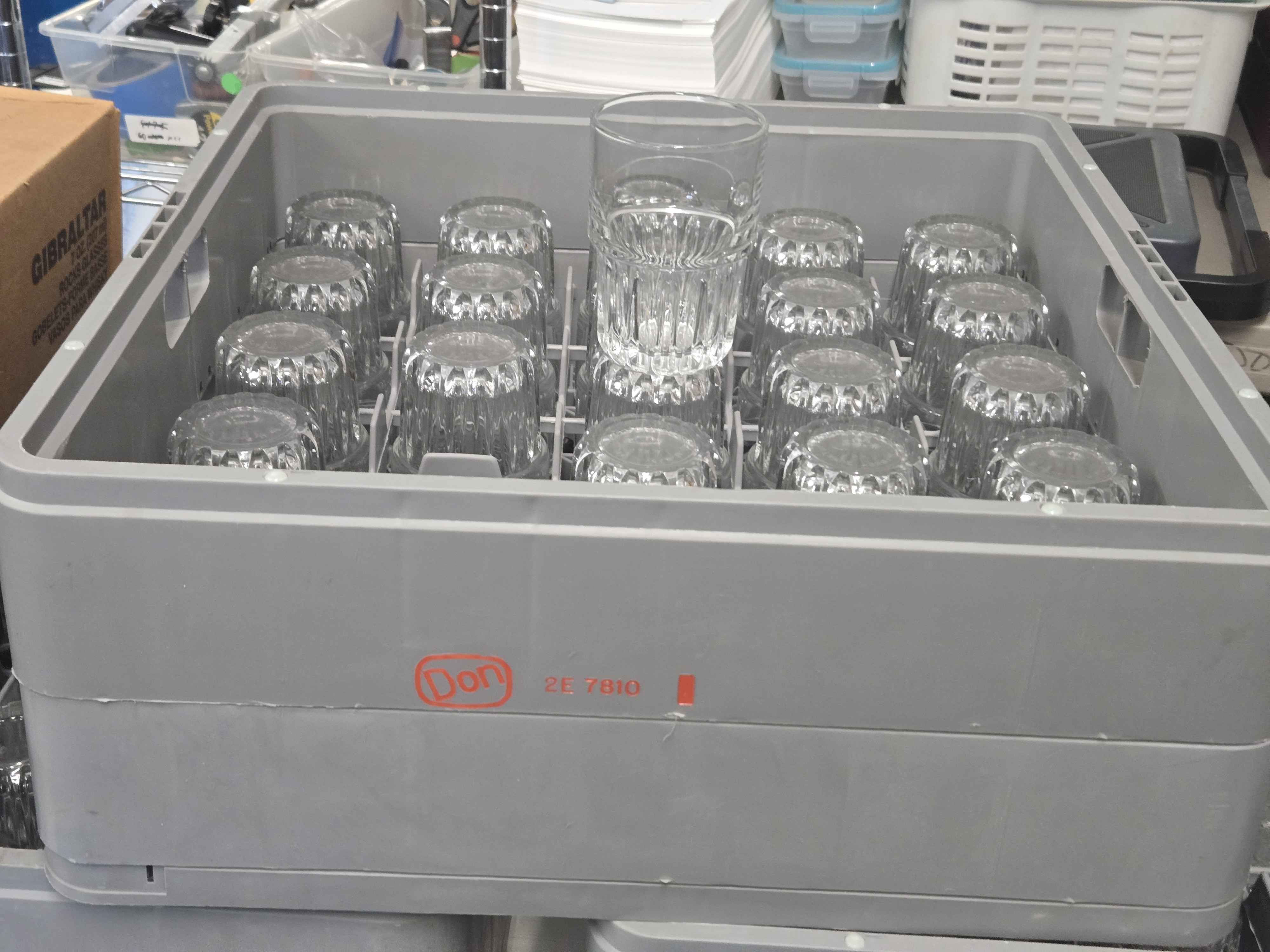 Libbey Stackable Glasses wTray