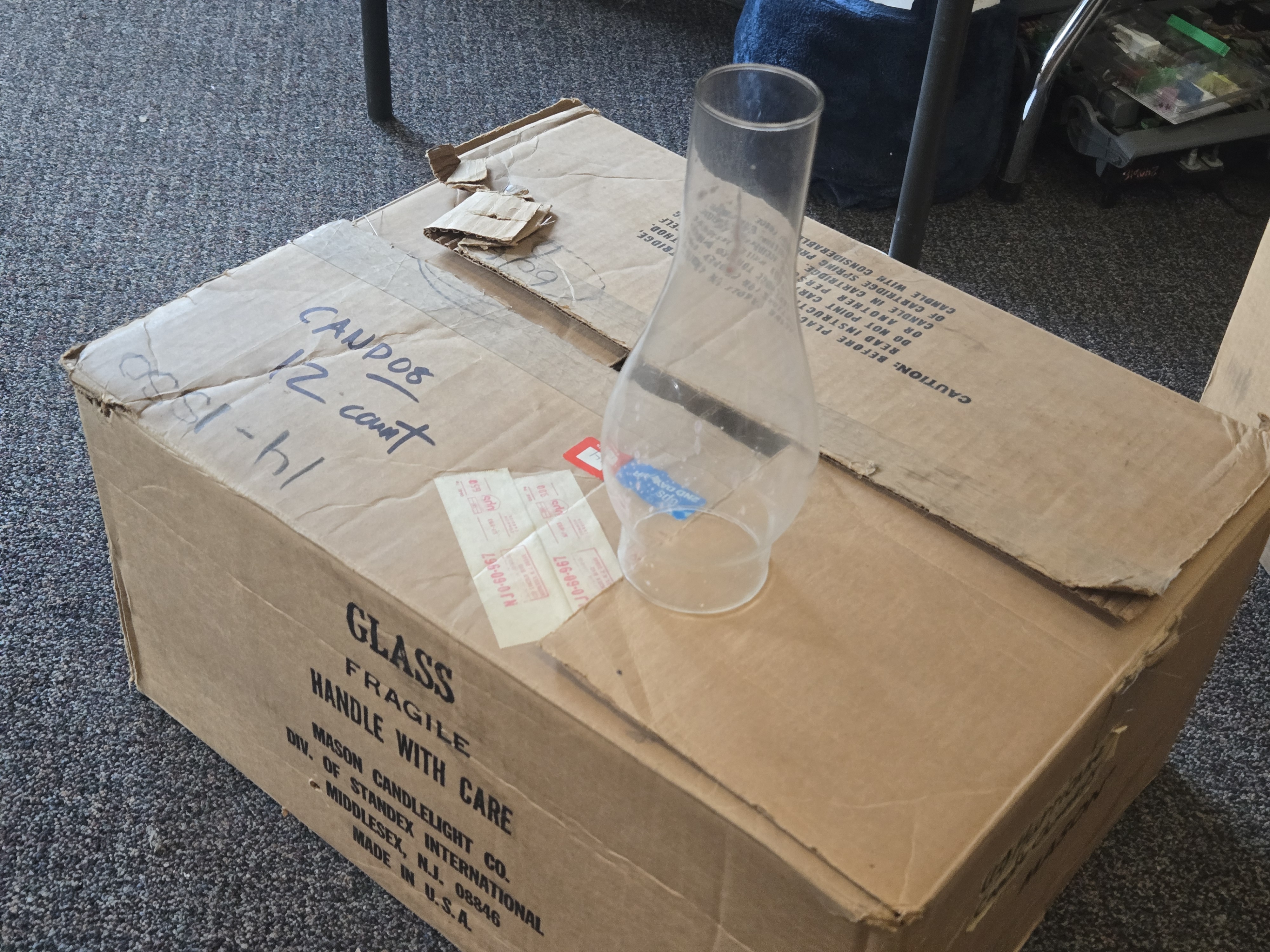 Glass Chimneys for Oil Lamps