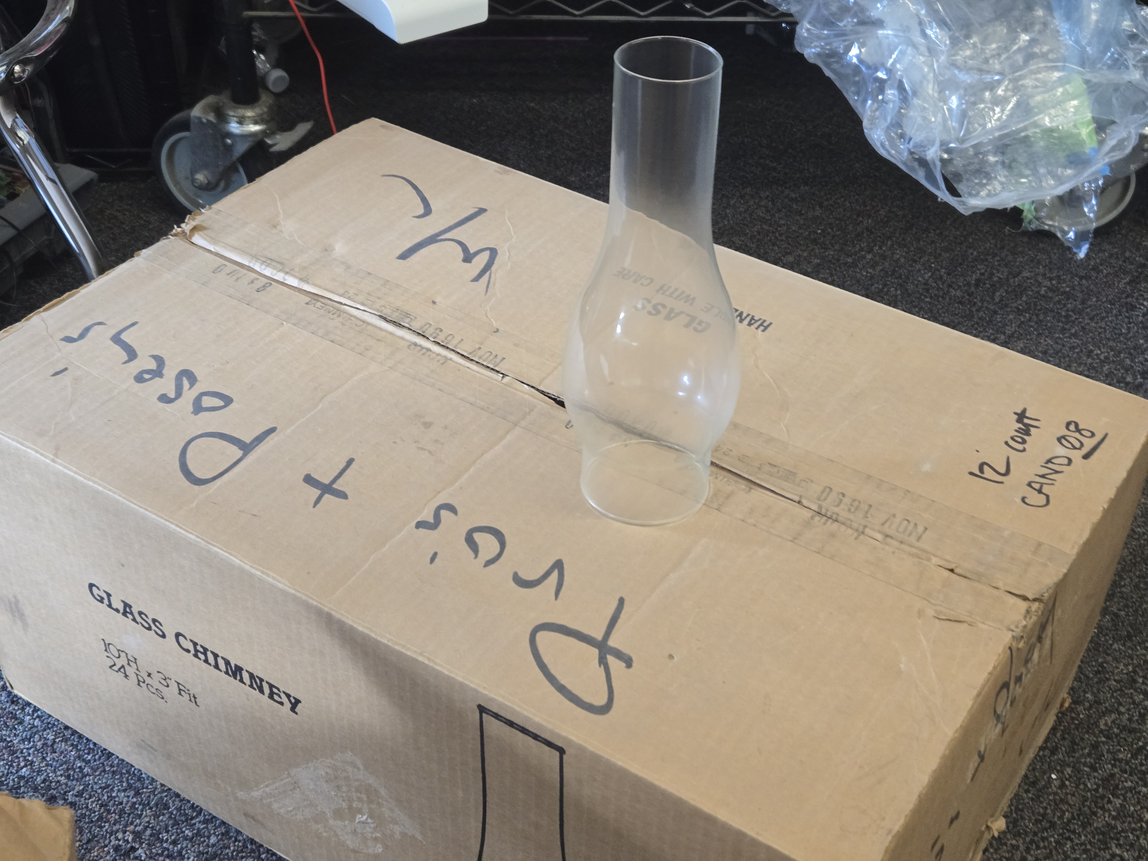 Glass Chimney for Oil Lamps