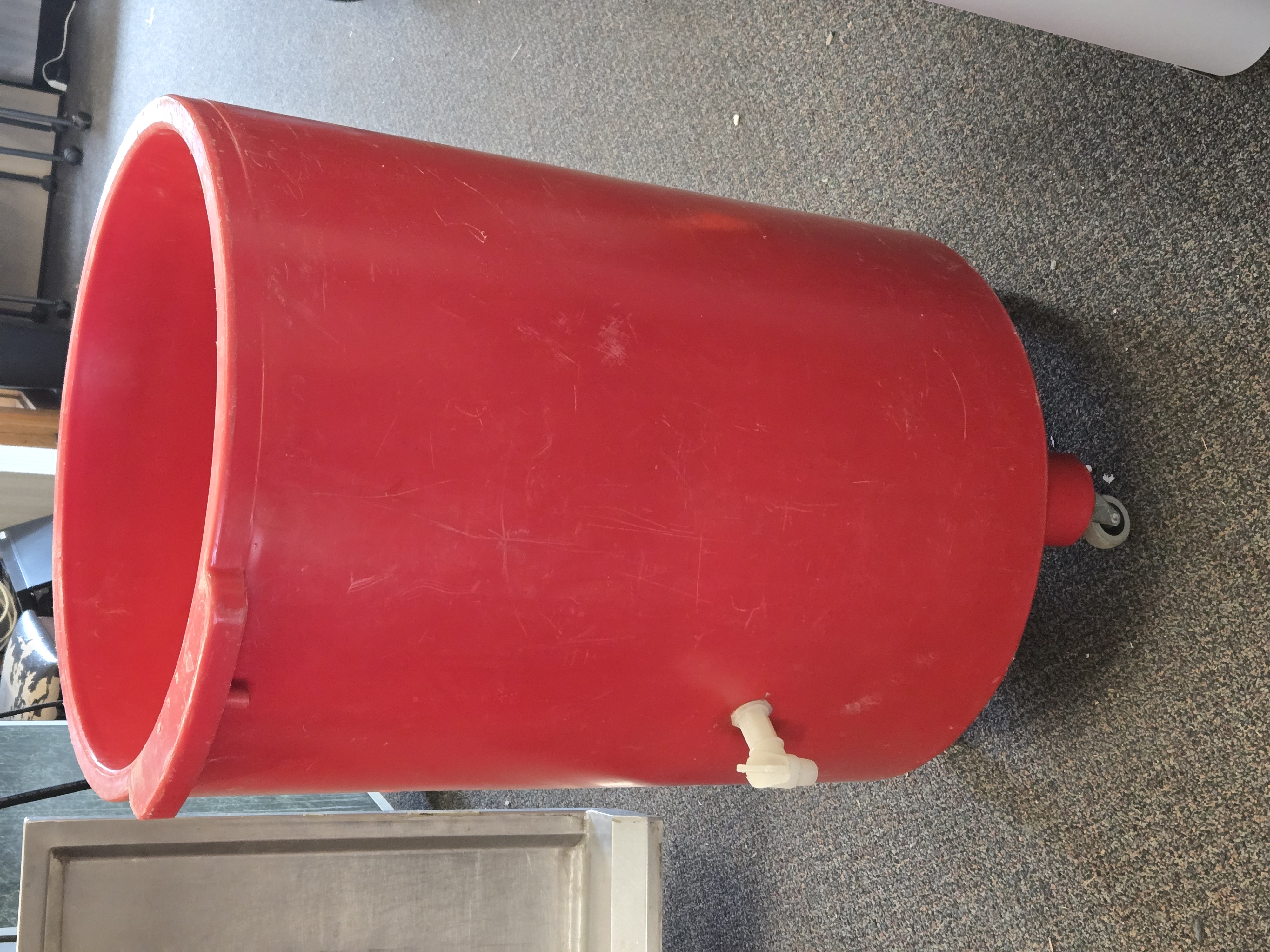 Rolling Red Cooler