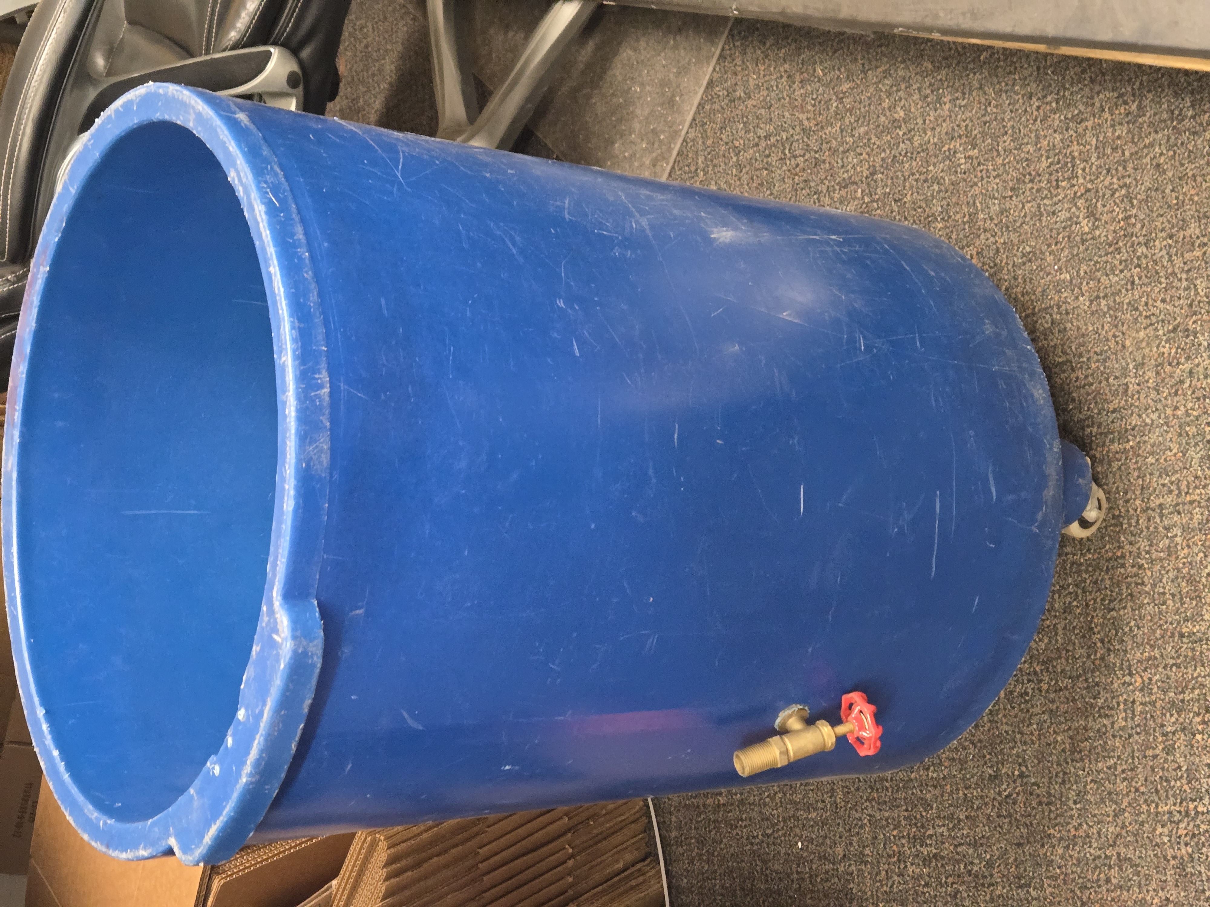 Rolling Blue Cooler