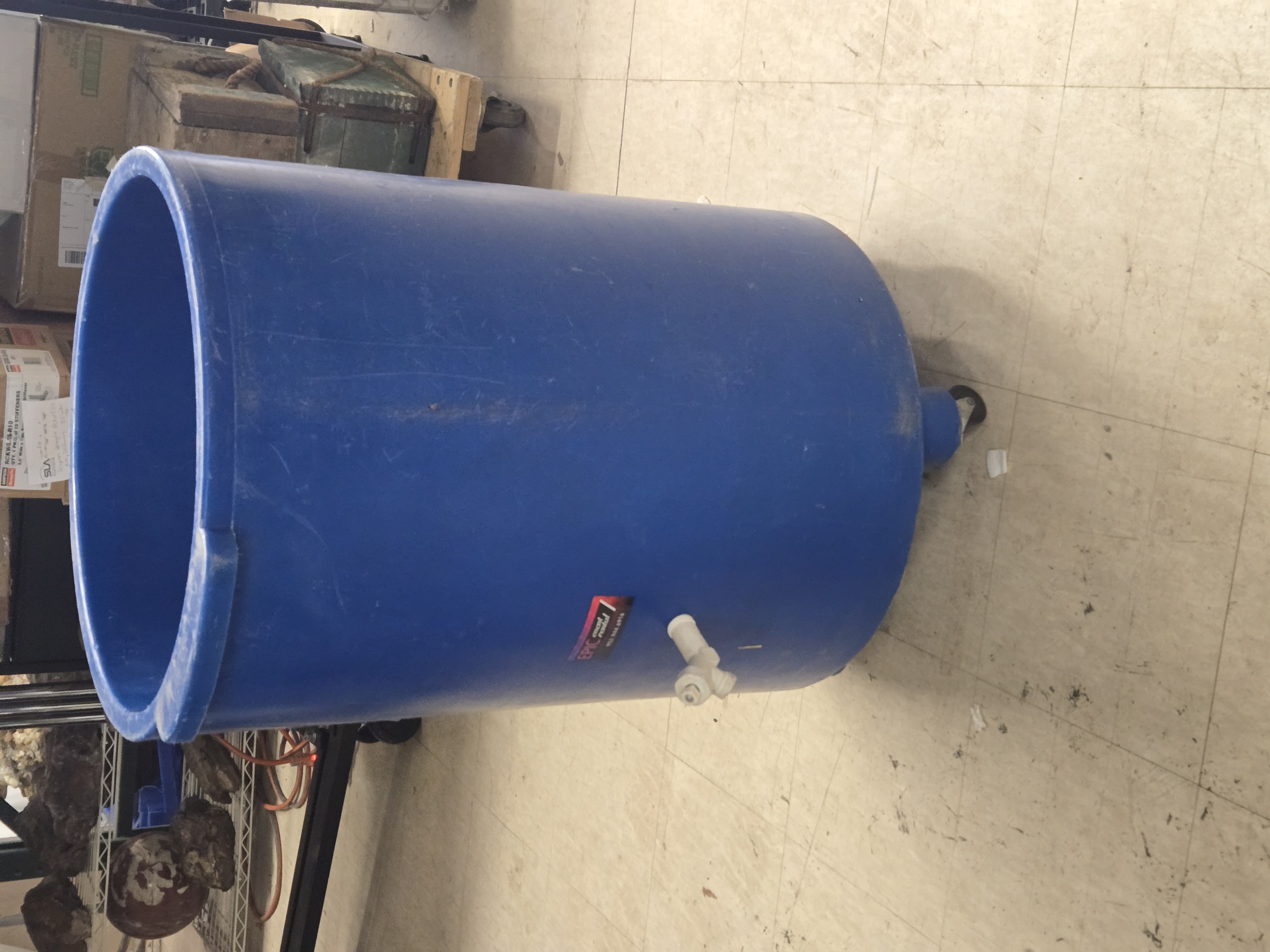 Rolling Blue Cooler
