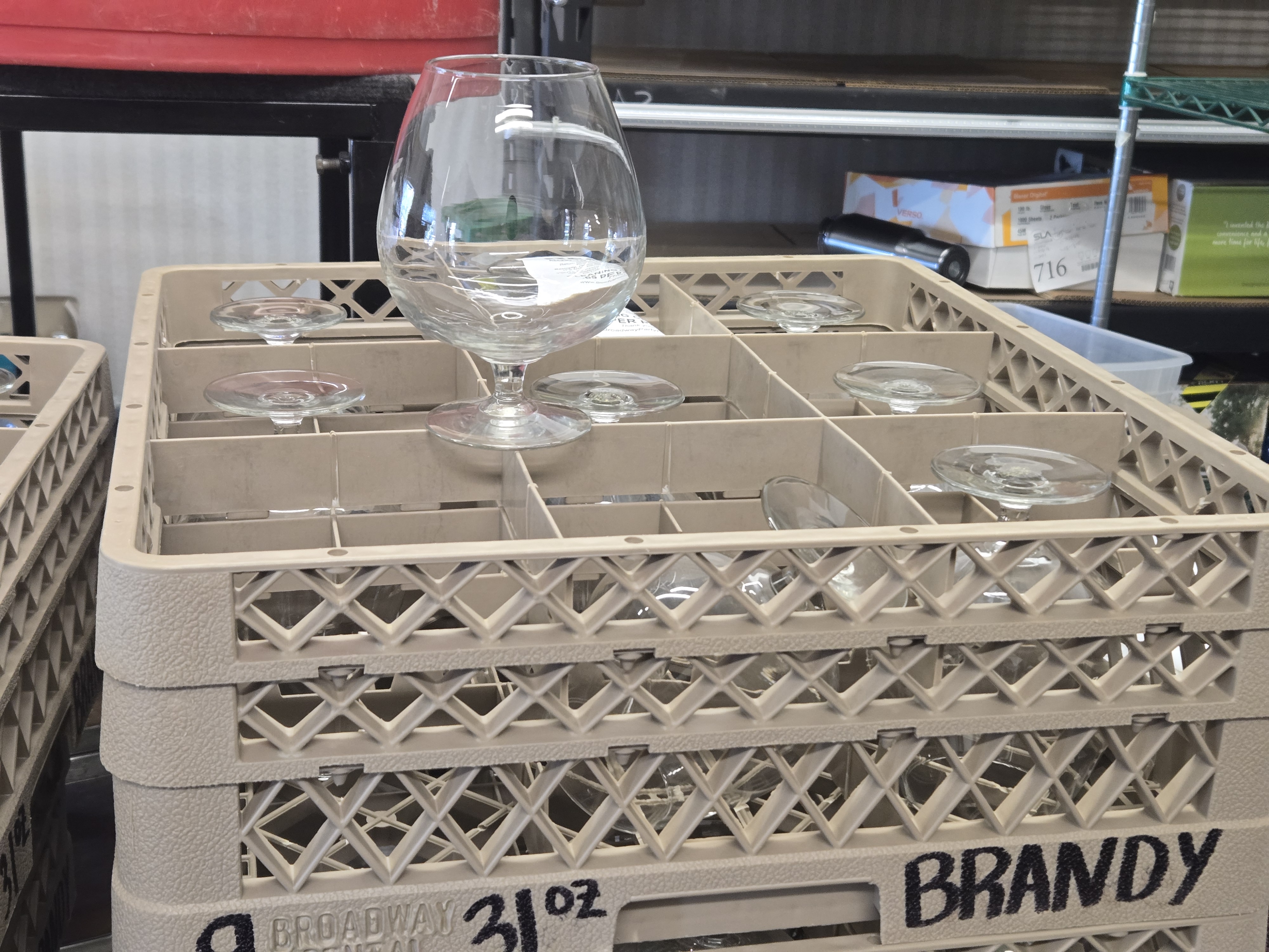 31oz. Brandy Glasses wTray