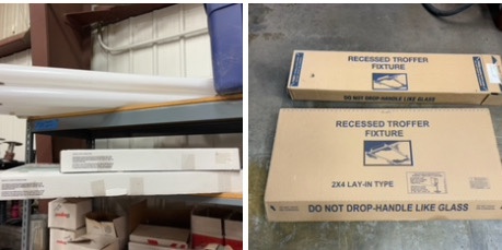 Lights 2x2 and 3x4 Baskets Recessed Troeffer Fixtures