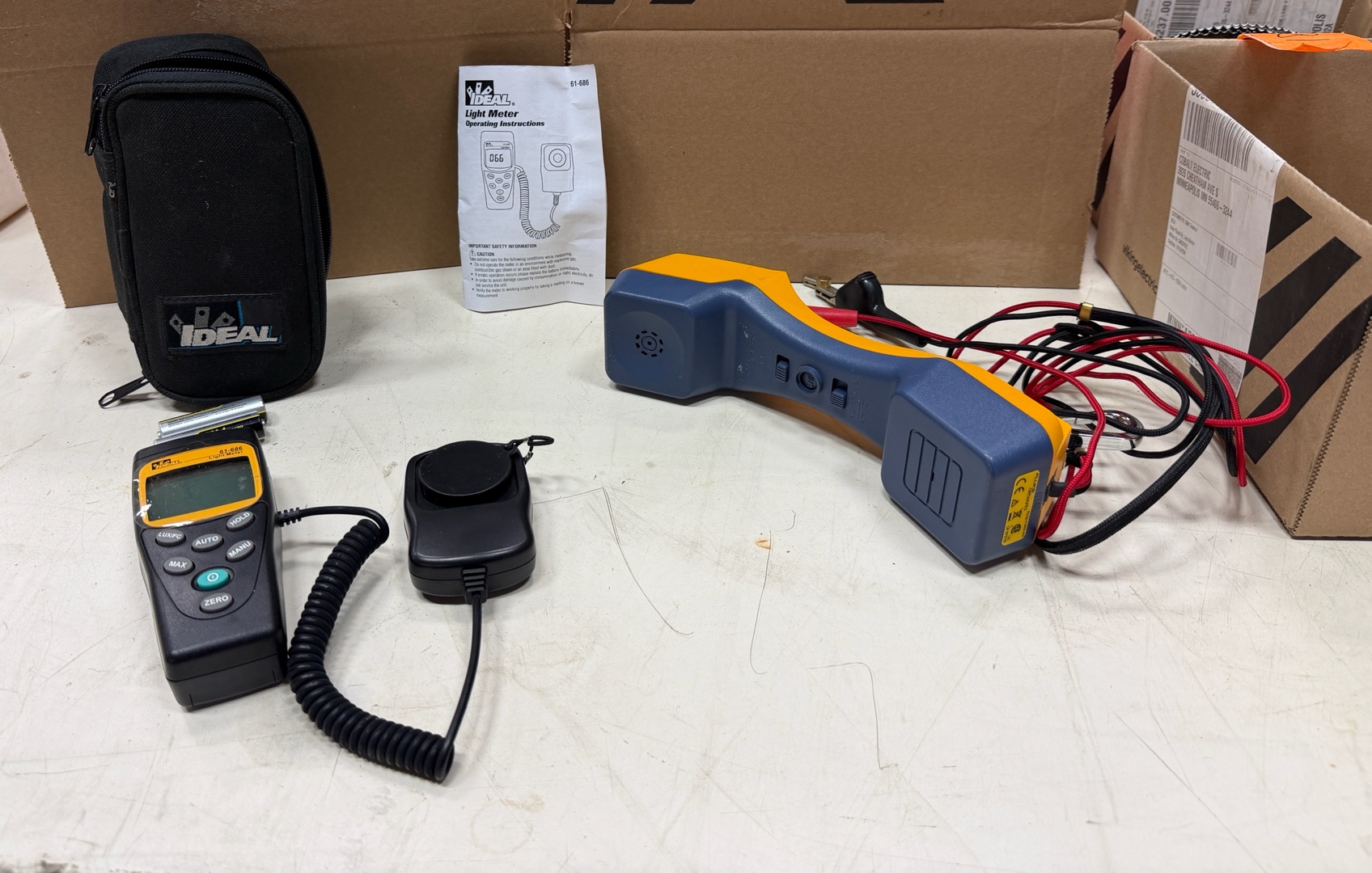 Ideal Light Meter Fluke Network test equipment