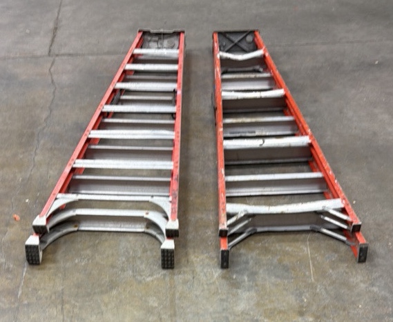 (2) Louisville 8ft stepladders