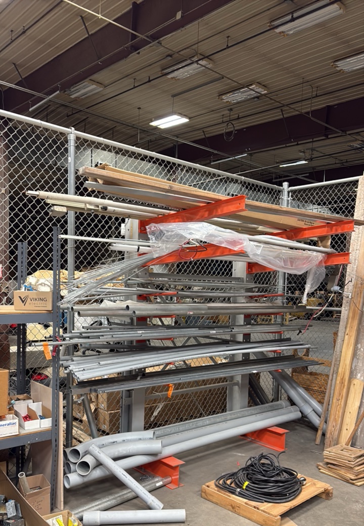 Conduit pipes of assorted sizes longest size is 10