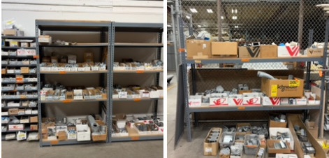 (4) Industrial Shelf units only