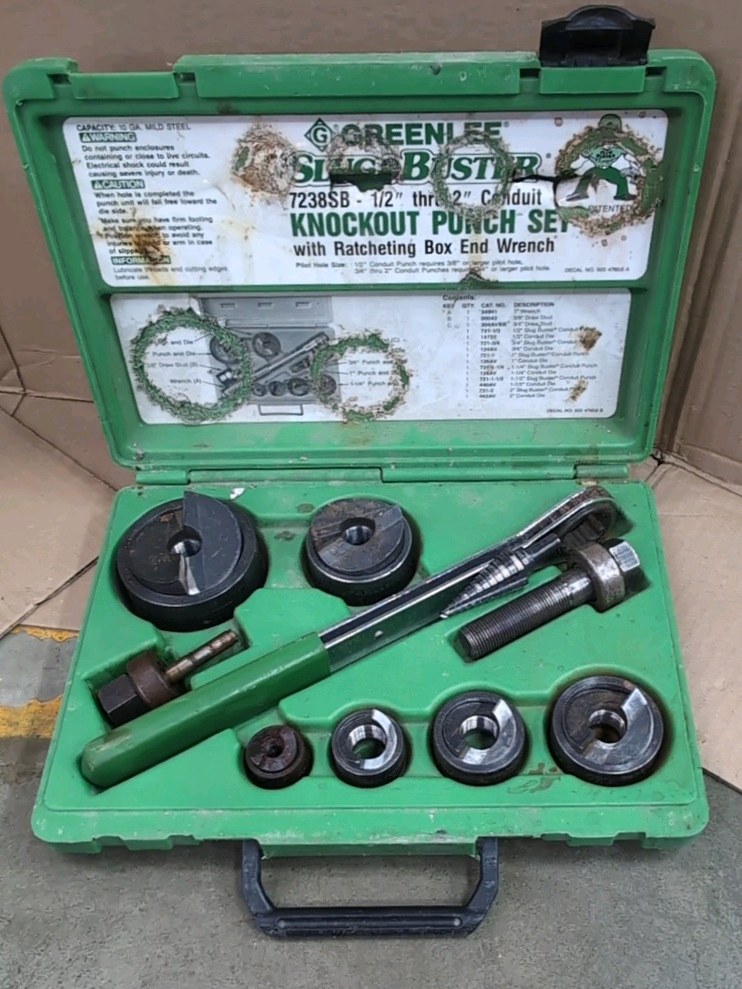 Greenlee slug buster Knockout Punch Set