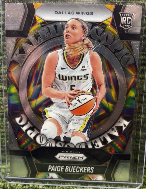 Paige Bueckers RC 2025 WNBA Panini Prizm Kaleidoscopic Dallas Wings #14