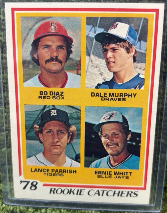 1978 Topps Rookie Catchers Diaz Murphy Parrish Whitt Card #708