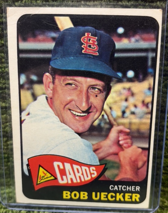 1965 Topps Bob Uecker #519 St Louis Cardinals Vintage MLB Baseball Card VG